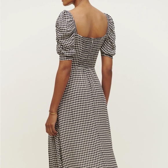 Reformation Bandit Dress in April Check - Picture 2 of 7